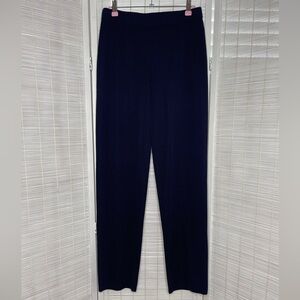 Misook Navy Knit Pull On Pants XS